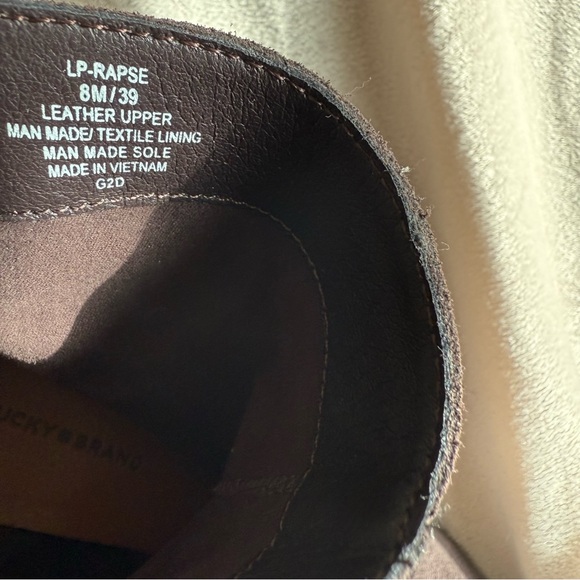 Leather Lucky Brand chocolate Brown Boots